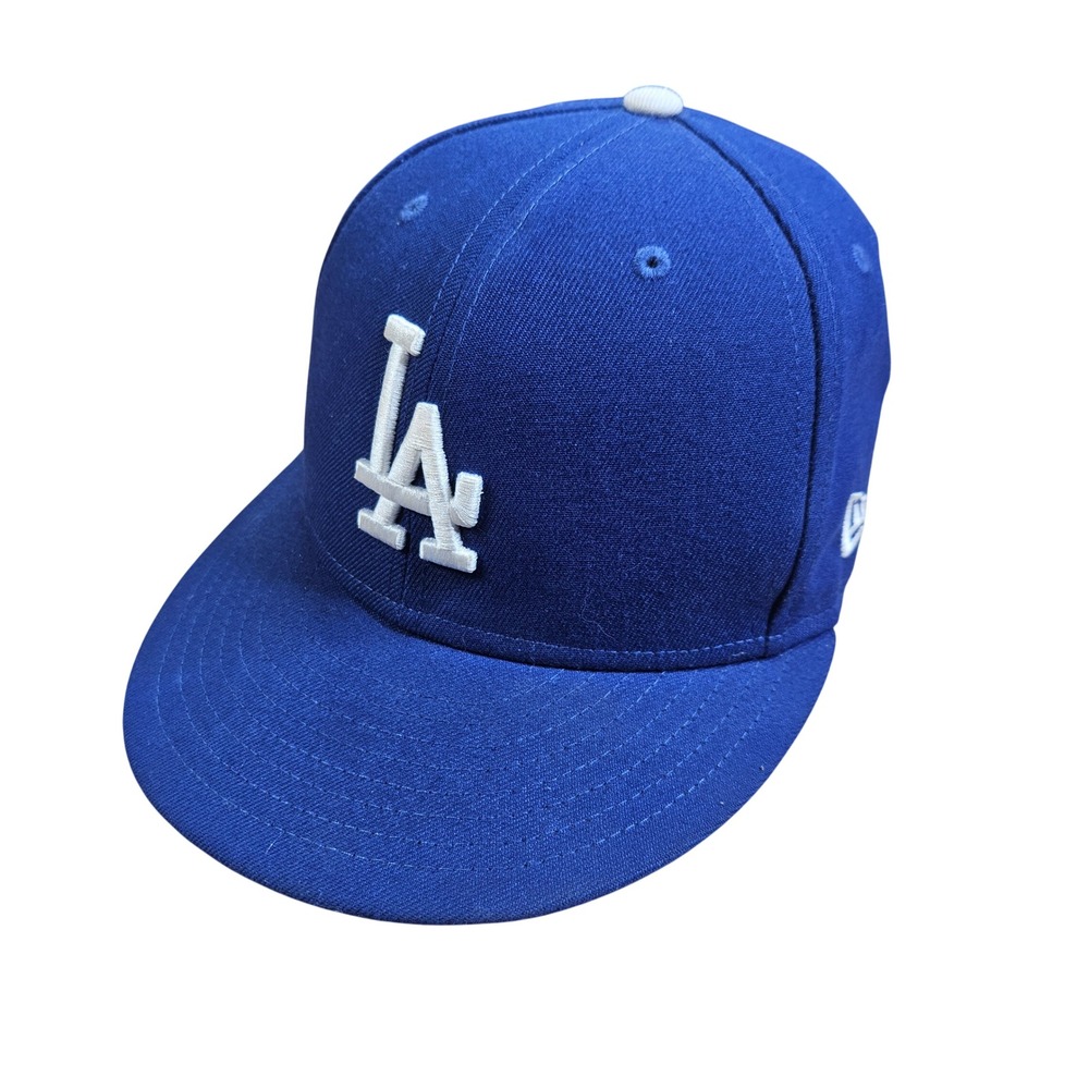 Los Angeles Dodgers‎ New Era Hat Mens 7 Blue Palm Tree Embroidered 59FIFTY MLB